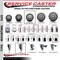 Service Caster 4'' Gray Poly Swivel 1-7/8'' Expanding Stem Caster Set 2 Total Lock Brakes, 4PK SCC-EXTTL20S414-PPUB-2-S-2-178 - alternate 2